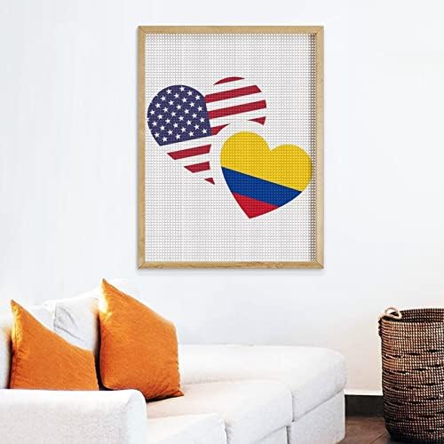 Kolumbia amerikai Zászló Gyémánt Festmény Készletek Teljes Gyakorlat 5D Képek Művészet Kézműves Haza, Fali Dekor, hogy a Felnőttek