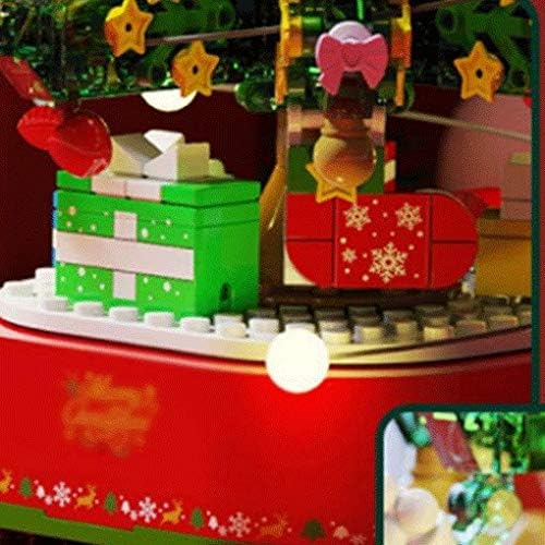 YFQHDD Forgó karácsonyfa Music Box Össze építőkövei a Karácsony, Karácsonyi Dekoráció, Ajándék, Zene Doboz