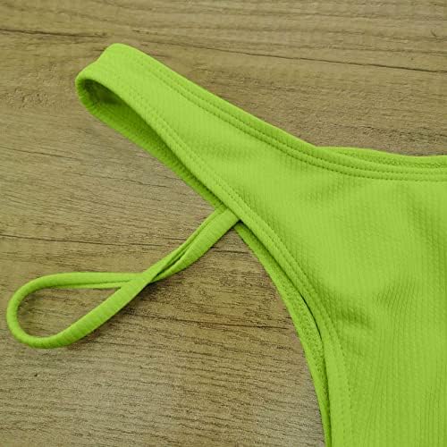 Női Nyári Bikini Fürdőruha 2023 egyszínű Divat Alkalmi Szélessávú Parittya Üreges Ki Bikini Szett