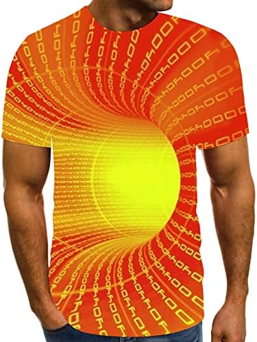 A férfiak 3D Nyomtatás póló, Férfi Nyári Kényelmes Napi Maximum Rövid Ujjú Kerek Nyakú Pólók Alkalmi Menő Sportos Tshirt