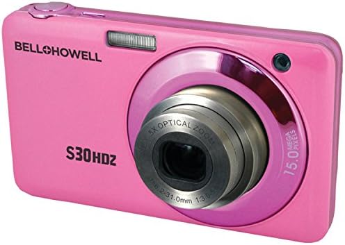 A Bell+ - Howell S30HDZ-PK 15MP Digitális Kamera, 2.7 Inch-es LCD-Képernyő (Rózsaszín)
