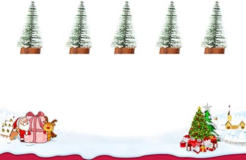 STOBOK Karácsonyi Dekor Led Mini karácsonyfa Dekoráció Karácsonyi Fenyő Fa, Lámpa Asztali Dísz, Otthon, Boltban, Hivatalban Xmas Party