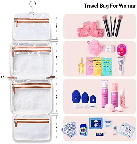 Avaa Tisztálkodási Táska Utazási Essentials – 4 Rekesz Utazási Smink Táska Nők, mind a Férfiak – Vízálló Tisztálkodási Táskák