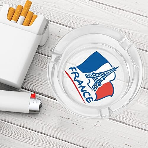 Franciaország Eiffel-Torony Zászló Dohányzás Hamutartó Üveg Cigaretta, Szivar Hamutartó Egyéni Dohányos Jogosult Kör Esetében