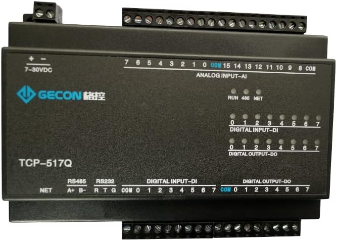 Davitu Motor Vezérlő - 16-csatornás analóg bemenet 8-csatornás digitális bemenet 8-csatornás tranzisztor kimenet, Ethernet Modbus TCP - (Feszültség: