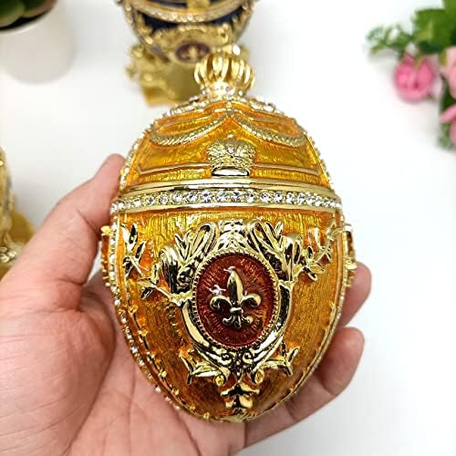 Fabergé Tojás Csecsebecsét doboz orosz Ékszerek Tojás Császári Ékszer Tojás Oroszlánok Császár Korona Fabergé Doboz orosz ékszerdoboz