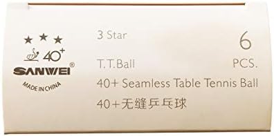 SANWEI 3-Csillagos New Anyag Műanyag Zökkenőmentes 40+ asztali Tenisz Labdák ITTF által Jóváhagyott Poli Ping-Pong Labdák
