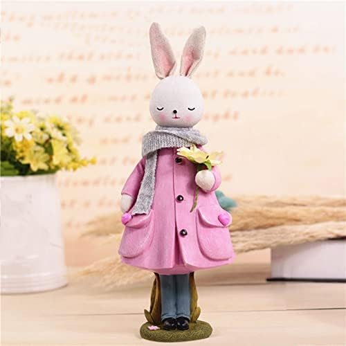 NEARTIME Lány Szíve Ajándék Aranyos Rabbit Dísz Hálószoba Szoba Bor Kabinet Gyanta Kézműves Dísz, Kreatív Ajándék Z Dísz Set (PK1, Egy Méret)