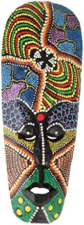 Ronyme Afrikai Maszk Afrikai Speciális Maszk Színes Pont Fa Dekoráció Falra Afrikai Falon Maszkok Afrikai Maszk Falra Dekor Beltéri,