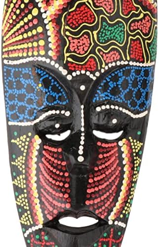 MagiDeal Afrikai Falon Maszkok Afrikai Totem Maszk Kézműves Afrikai Stílus, 10.5x25cm