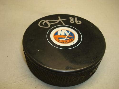 Nyikolaj Kulemin Aláírt New York Islanders Jégkorong Dedikált 1B - Dedikált NHL Korong