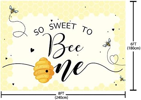 MOHOFOND Méh 1. Szülinapi Háttér Dekoráció Gyerek Olyan Kedves, hogy a méh Egy Éves Szülinapi Buli Honeycomb Fotó Háttér