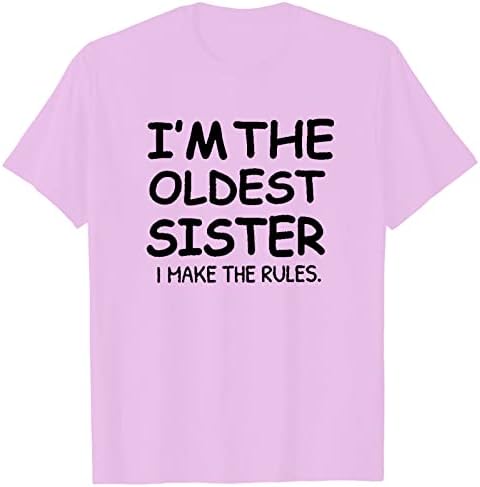 T-shirt a Tini Lányok, Nők Vicces Grafikus Nyomtatott Alkalmi Felsők, Rövid, Hosszú Ujjú Pulóver Classic Basic Póló, Tunika