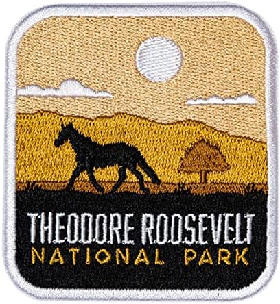 Vagabond Szív Theodore Roosevelt Nemzeti Park Patch - Theodore Roosevelt Szuvenír - Vassal Utazási Jelvény