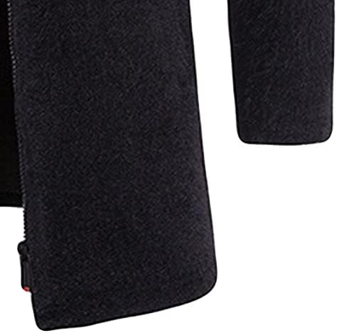 Kardigán Pulóver Férfi Full Zip Fleece Vékony Pulóver Kabát, Hosszú Ujjú Állni Gallér Cipzár Termikus Kabát