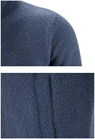 Kardigán Pulóver Férfi Full Zip Fleece Vékony Pulóver Kabát, Hosszú Ujjú Állni Gallér Cipzár Termikus Kabát