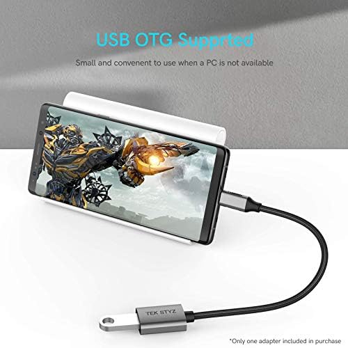 Tek Styz USB-C USB 3.0 Adapter Kompatibilis A Motorola Moto G51 5G OTG Típus-C/PD Férfi USB 3.0 Női Converter. (5Gbps)