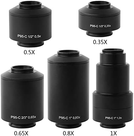 Mikroszkóp Kiegészítők Készlet Felnőttek 0.35 X 0,5 X 0.65 X 0,8 X 1X Mikroszkóp C-Mount Adapterrel Labor Fogyóeszközök (Szín : 1,5 X)