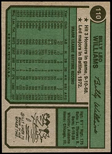 1974 Topps 110 Billy Williams Chicago Cubs (Baseball Kártya) VG Cubs