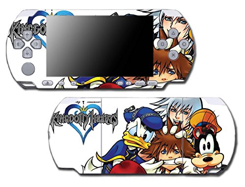 Kingdom Hearts Ostoba Sora Mickey Donald videojáték Vinyl Matrica Bőr Matrica Takarja a Sony PSP Slim Playstation Portable 3000 Sorozat