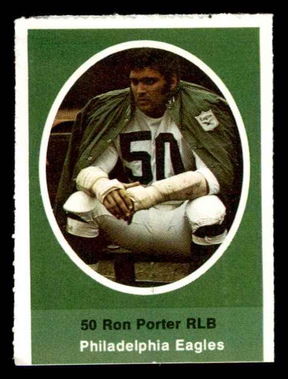 1972 Sunoco Bélyegek Ron Porter Philadelphia Eagles (Foci Kártya) EX/MT Sasok Idaho