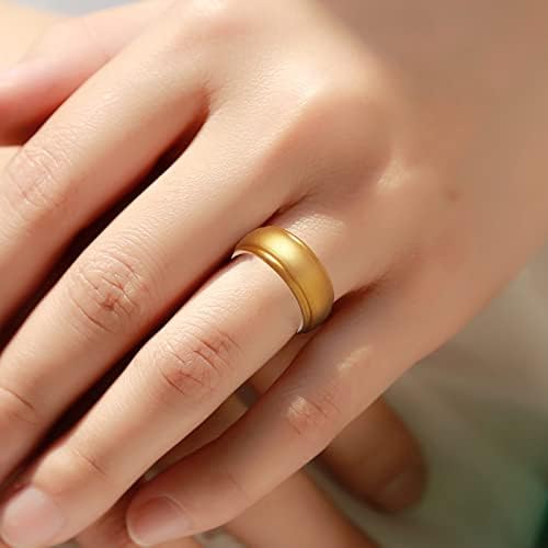 2023 Új Férfi Eljegyzési Gyűrűk jelent meg verse a Párok Esküvői Kör Gumi Gyűrűk Aranyos Szorongás Gyűrű a Nők (B, Egy Méret)