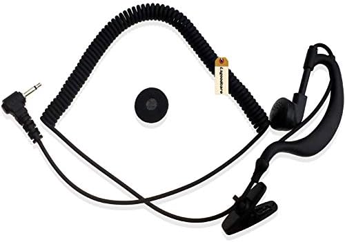 2,5 MM-es 1 Pin G Alakú, Puha Fül Horog Figyeljen / Vevő Csak Fülhallgató Fülhallgató Kompatibilis a 2-way Motorola Icom Sonka, Kenwood