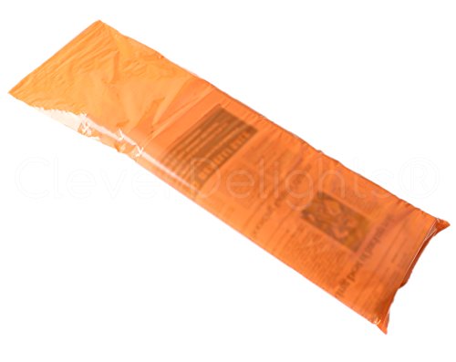 CleverDelights Narancs Újság Táskák - 6 x 19 - 1000 Csomag - 0.8 Mil - Lapos Műanyag Zacskók