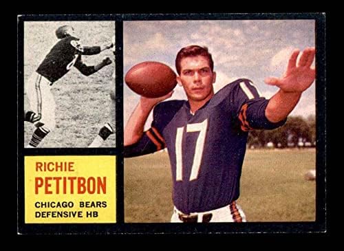 1962 Topps 23 Richie Petitbon Chicago Bears (Foci Kártya) EX/MT Medvék Loyola(LA)