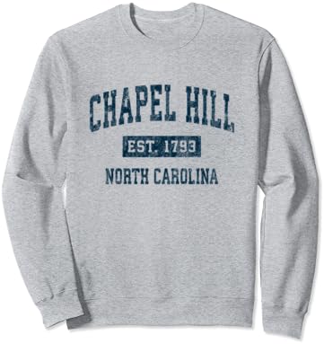 Észak-Karolinai Chapel Hill NC Vintage Sport Design Haditengerészet Pulóver
