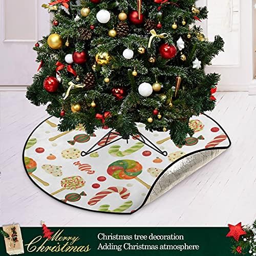 Boldog Karácsonyt Cukorkát, Nyalókát karácsonyfa Mat Vízálló Fa Állvány Tálca Lábtörlő Szőnyeg Alá karácsonyfa Kiegészítő Padló