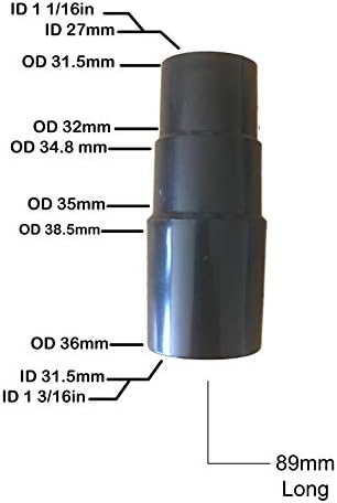 Vákuum Tömlő Szűkítő 2-1/2 1-1/4 plusz Lépés Adaptert Használja Nedves Száraz Bolt Vac tartozékok