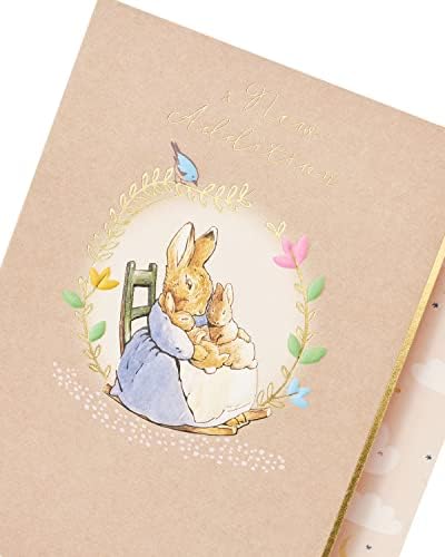 Új Baba, Gratulálok Kártya - Peter Rabbit Új Baba, Gratulálok Kártya - Peter Rabbit Születési Gratulálok Kártya - Aranyos Új Baba Üdvözlőlap