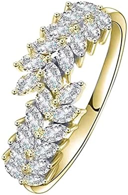 Női Gyűrű Női Gyűrű Divat Olajfa Levél Gyémánt Gyűrű Divat Zrconia Eljegyzési Gyűrű Női Ékszerek Elkötelezett Gyűrűk
