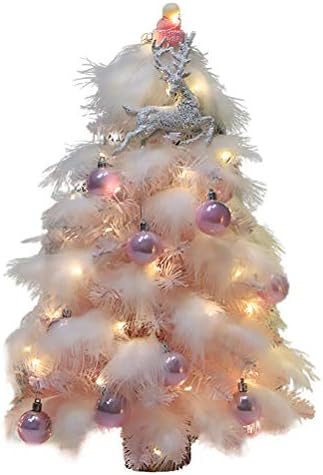 SEWACC 1db Karácsonyi Dísze, Asztali karácsonyfa Tollas Dekoratív Fa (Rózsaszín) lakberendezés