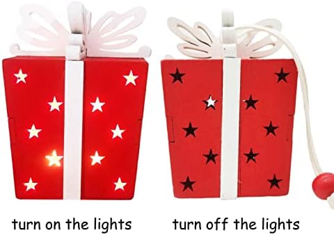 Karácsonyi Égő díszdobozok | Fa LED világít Jelen Doboz | Karácsonyi Ablak, Lámpa, LED String Fények az Ablakon, Hálószoba, Függöny, Kandalló