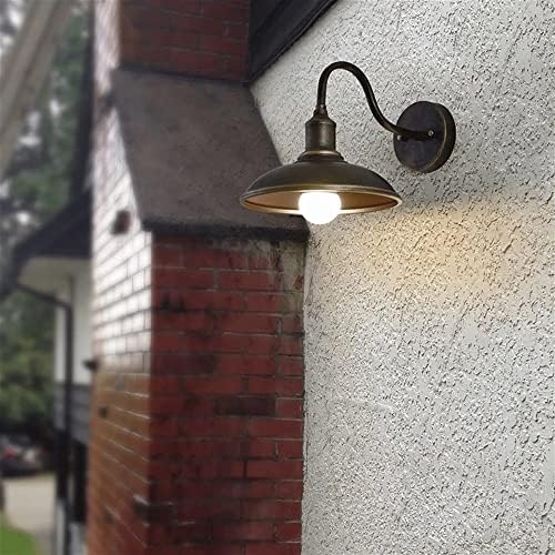 Kültéri Fali Lámpa Retro Ipari Fekete Fali Gyertyatartó Külső Fali Lámpa Vízálló Fali Lámpa Hattyúnyak Pajta Fények Kívül LED-es világítótestek