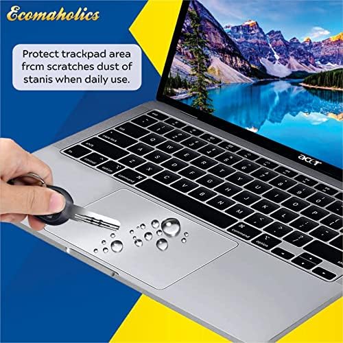 (2 Db) Ecomaholics Laptop Touch pad Védő Fedél ASUS VivoBook S15 S533 Vékony, Könnyű Laptop, 15.6, Átlátható, Nyomon pad Védő Bőr Film Karcolás