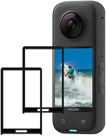 Képernyő Védő Insta360 EGY X3 LCD Vízálló 360 Akció Kamera [2 Csomag] ， iDaPro Edzett Üveg Egyszerű Telepítés