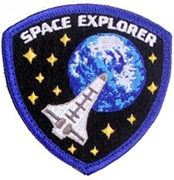 Amerikai Zászló Mesterlövész puli Hadviselés Hímzett Hook & Hurok Biztonsági Javítások (Space Explorer)