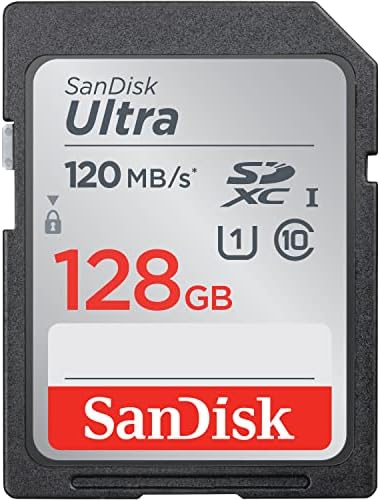 128GB SanDisk Ultra SDXC UHS-én Memóriakártya - 120MB/s, C10, U1, Full HD, SD Kártya - SDSDUN4-128G-GN6IN & 64 gb-os Ultra