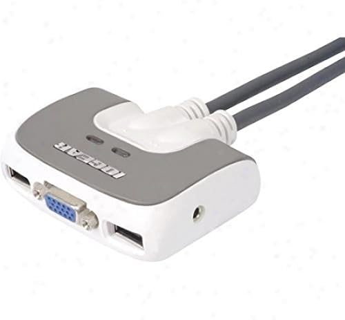 Kiváló Minőségű Által IOGEAR MiniView Micro USB Plus 2-Port KVM Switch - 2 x 1 - 2 x Típusú USB, 2 x HD-15 Videót, 2 x Sztereó Audio