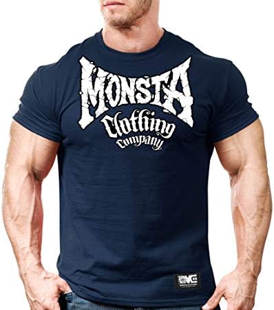 Monsta Ruházati Co. Férfi Testépítő Edzés (Pusztítást Súlyzó) Tornaterem, T-Shirt