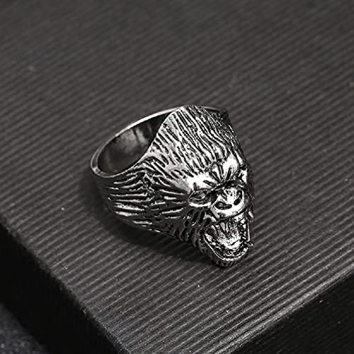 Gorilla Gyűrű, Férfi, Északi Viking Gorilla Fejét Gyűrű Ordító Orángután Koponya Gyűrű, Férfi Punk Orángután Gyűrű, Ékszerek,
