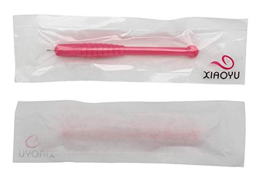 Xiaoyu 5DB egyszer használatos Kézi Microblading Toll Szemöldök Tetoválás Toll Penge Félig állandó Smink, F9 Tűk, Rose