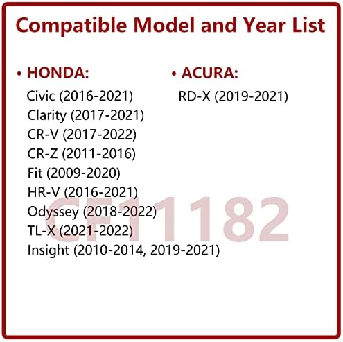 BJSIA Kabin Levegő Szűrő Csere CP182 (CF11182), Kompatibilis a Honda Civic/CR-V/CR-Z/Fit/HR-V/Insight, Acura RDX/TLX, Autó Belső Kiegészítők