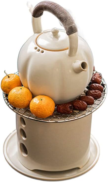 Kínai tűzhelyen főz teát kerámia üdítőt máz kerti cooking中式围炉煮茶陶瓷苏打釉户外庭院煮