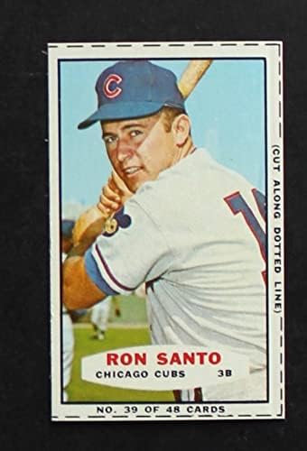 1966 Bazooka 39 Ron Santo Chicago Cubs (Baseball Kártya) EX Cubs