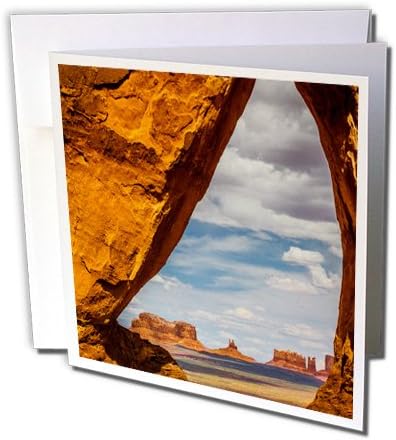 3dRose Könnycsepp Arch, Monument Valley Törzsi Park, Arizona-ét. - Üdvözlőlap, 6 x 6, Egységes (gc_250521_5)