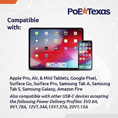 PoE Texas PoE+ Hatalom Adatok USB-C Konverter – Kompatibilis Apple Pro, Levegő, Mini Táblagépek, a Google Pixel, Felületre Menjen, Surface